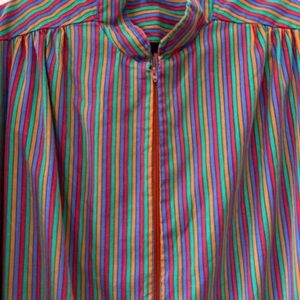 Vintage long cotton rainbow dress team USA